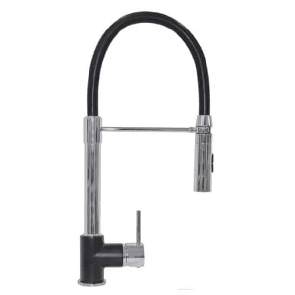 Tarja Lusso 86x51x23.5 + llave mod Bolsena extraíble 48 cm color negro
