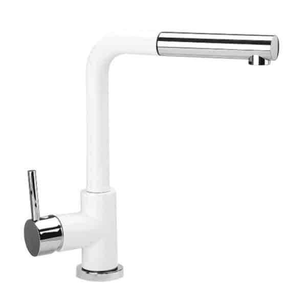 Tarja Singola Media 56x50x20 + llave mod Tevere 31 cm color blanco